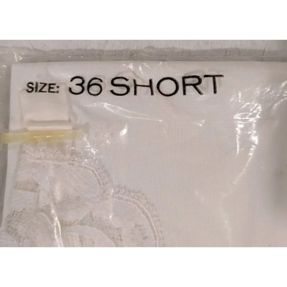 NOS Lingerie Slip 1960s Colette Tricot Lace Size 36 Mod Shadow Panel Nylon Vtg